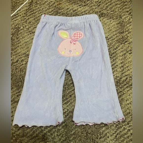 Baby 3 Month Velvet Bunny Outfit - Picture 3 of 3